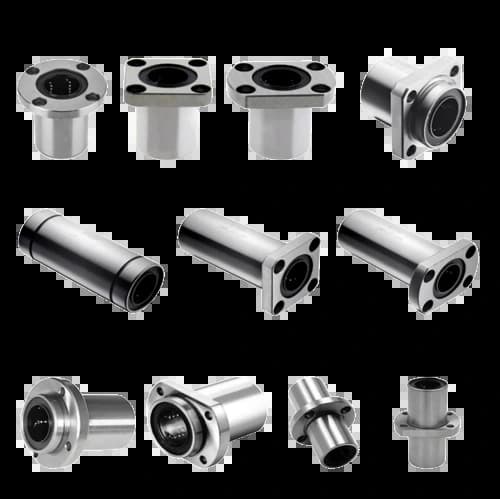 Chrome-plated shaft, Shaft with base, Bearing