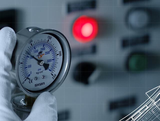 Skon pressure gauge