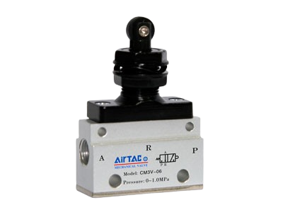 Van cơ khí khí nén CM3 Series 3/2 & 5/3 Way, Van nhấn tay công nghiệp Airtac CM3, Manual Mechanical Control Valve cho hệ thống khí nén