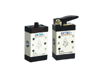 Van Khí Nén 3/2 Way M3 Series, Van Điều Khiển Khí Nén Cơ Khí Tay Gạt Nút Nhấn Con Lăn, Aluminum Pneumatic Valve