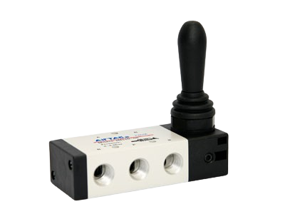 Van Khí Nén Tay Gạt 4H Series 5/2 5/3 Way, Manual Lever Pneumatic Valve 4H210 4H230 4H310 4H330, Van Điều Khiển Khí Nén 1/8 1/4 3/8 Inch