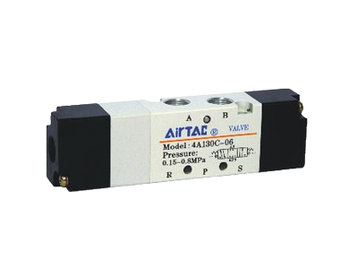 Van khí nén Airtac 4A100 Series 5/2 5/3 Way Pneumatic Solenoid Air Valve M5 1/8 inch, Van điều khiển khí nén công nghiệp