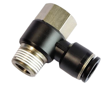 Airtac PHF Co Nối Góc 90 Độ Ren Ngoài Đôi Inox – Đầu Nối Nhanh Khí Nén Push-In