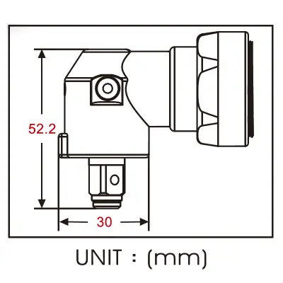 Súng Xiết Bu Lông Khí Nén Góc Onpin OP-301LB90 3/8 Inch – Búa Kép, Mô-men Tối Đa 40 Nm