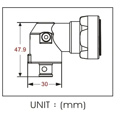 Tua Vít Khí Nén Góc Onpin OP-301L90 EN ISO 11148-6 - Lực Siết Max 40Nm, 9000rpm