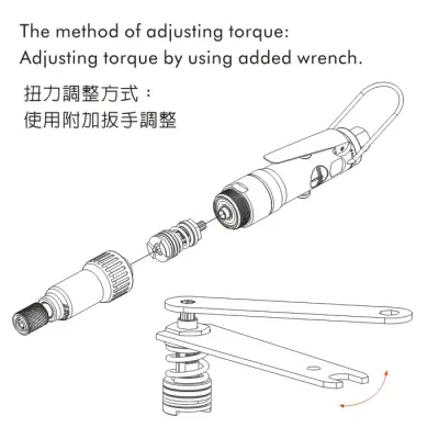 Máy Siết Vít Khí Nén Onpin OP-302L90 - Ly Hợp Tự Động, Lực Siết 2.5Nm, 1650rpm
