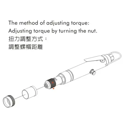 Tô Vít Khí Nén Onpin OP-5S1515B - Tự Động Ngắt, Lực Siết 1.2~2.4Nm, Độ Chính Xác ±3%