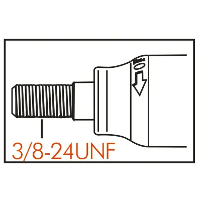 Máy Taro Khí Nén Onpin OP-304B2 - Trục 3/8"-24UNF, Taro M1-M3, Khớp Ly Hợp Trượt, Tốc Độ 1000rpm, Trọng Lượng 0.74kg