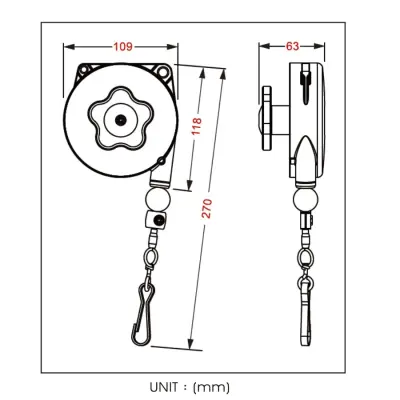 Pa Lông Cân Bằng Onpin OP-SB01 - Tải Trọng 0.5-1.2kg, Hành Trình 160cm
