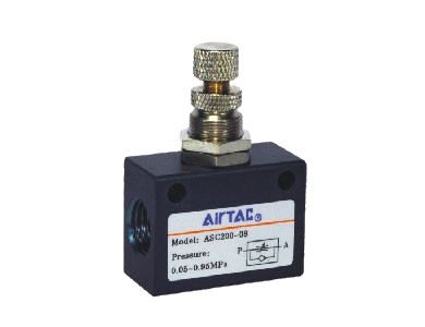 Van Điều Chỉnh Lưu Lượng Khí Nén ASC Series Airtac, Flow Control Valve Khí Nén, Van Tiết Lưu Khí Nén Công Nghiệp Chính Xác