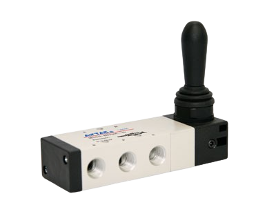 Van Khí Nén Tay Gạt 4H Series 5/2 5/3 Way, Manual Lever Pneumatic Valve 4H210 4H230 4H310 4H330, Van Điều Khiển Khí Nén 1/8 1/4 3/8 Inch