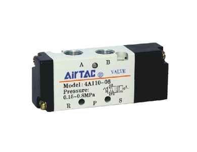 Van khí nén Airtac 4A100 Series 5/2 5/3 Way Pneumatic Solenoid Air Valve M5 1/8 inch, Van điều khiển khí nén công nghiệp