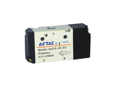 Van Khí Nén AirTAC 3A300 Series 3/2 Way Air Valve, Van Điều Khiển Khí Nén 3A310 3A320, Cổng 1/4" 3/8", Van Điều Khiển Khí Công Nghiệp
