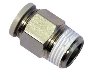 PC Male Connector – Pneumatic Push-in Fitting for Air Tubing (Threaded Type)