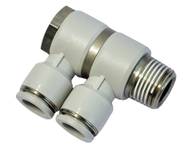 PHW Series Pneumatic Tee Fitting – 3-Way Push-in Air Connector for PU & Nylon Tubing