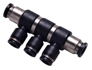 Co Nối Khí Nén 3 Nhánh PHK – Đầu Chia Khí Nhanh Cho Ống PU & Nylon