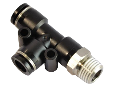 Co Nối Khí Nén Góc L Có Ren Ngoài PED – Đầu Nối Nhanh 90° Cho Ống PU & Nylon