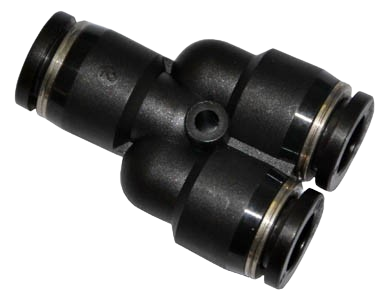 Co Nối Khí Nén Chữ Y PY – Đầu Nối Nhanh Chia Nhánh Ống PU & Nylon