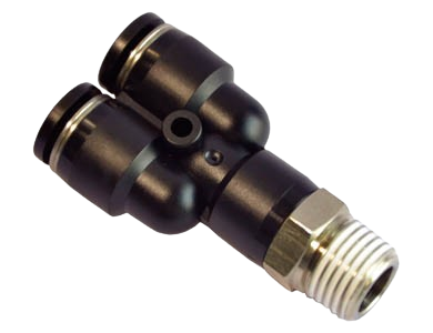 Co Nối Khí Nén Chữ Y Có Ren Ngoài PYB – Đầu Nối Nhanh Chia Nhánh Ống PU & Nylon