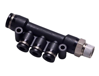 Đầu Chia Khí Nén Nhiều Cổng PKD – Bộ Chia Khí Có Ren Ngoài, Nối Nhanh Ống Khí