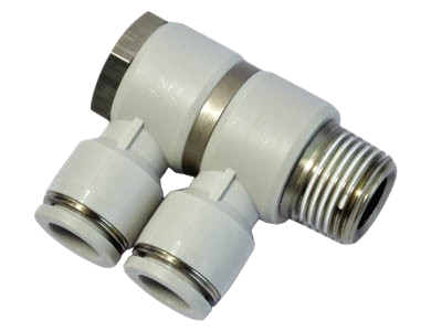 Airtac PHW Tê Nối Khí Nén Inox 3 Ngả Ren Ngoài – Đầu Nối Nhanh Push-In