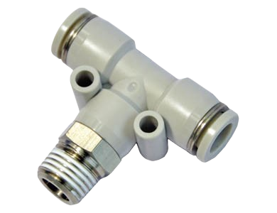 Airtac PEB Tê Nối Khí Nén Inox 3 Ngả Ren Ngoài – Đầu Nối Nhanh Push-In