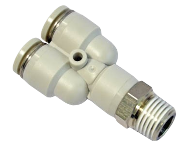 Airtac PYB Nối Chữ Y Khí Nén Inox Ren Ngoài – Đầu Nối Nhanh Chia 2 Nhánh
