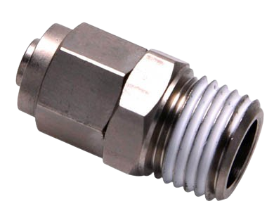 Đầu Nối Khí Nén Inox Airtac BKC Series, Co Nối Thẳng Push In Ren Ngoài, Khớp Nối Ống Hơi Inox Chống Gỉ