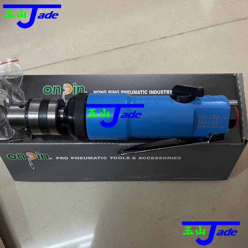 Máy Khoan Khí Nén Thẳng Onpin OP-102 - Đầu Kẹp 10mm, 2200 RPM, 3 Cấp Tốc Độ, Đảo Chiều
