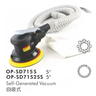 Máy Chà Nhám Khí Nén Onpin OP-SD715S / OP-SD71525S - Đế 5 Inch (123mm), 10000 RPM, Quỹ Đạo 5mm / 2.5mm