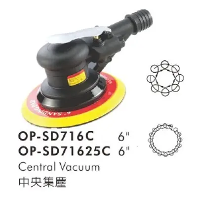 Máy Chà Nhám Khí Nén Onpin OP-SD716C / OP-SD71625C - Đế 6 Inch (152mm), 10000 RPM, Quỹ Đạo 5mm / 2.5mm