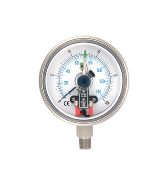 All Stainless Steel Pressure Gauge with Magnetic Contact 451.23