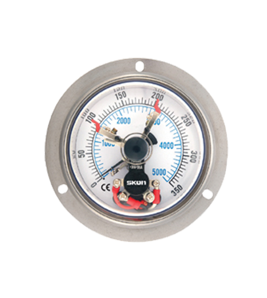 All Stainless Steel Pressure Gauge with Magnetic Contact 455.23