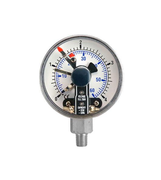 All Stainless Steel Pressure Gauge with Magnetic Contact 651.23