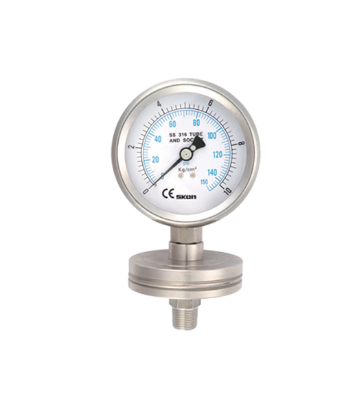 Đồng hồ đo áp suất Skon JF-100-90-S316