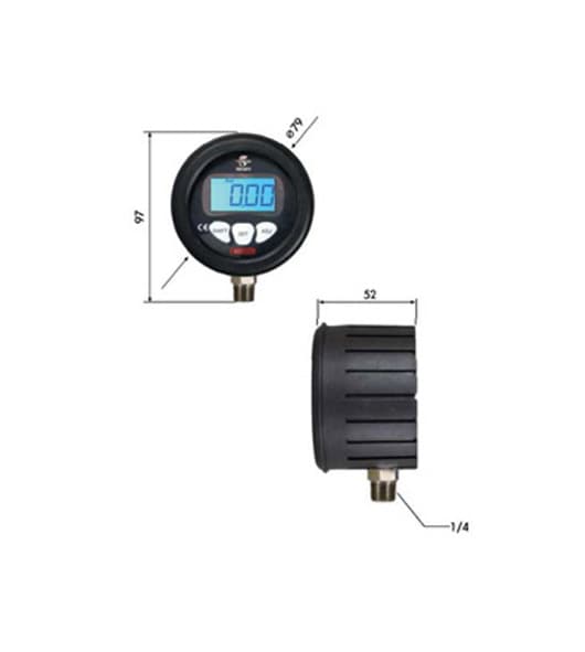 2.5" Digital Switch Pressure Gauges SDI2.5-L / SDI2.5-B