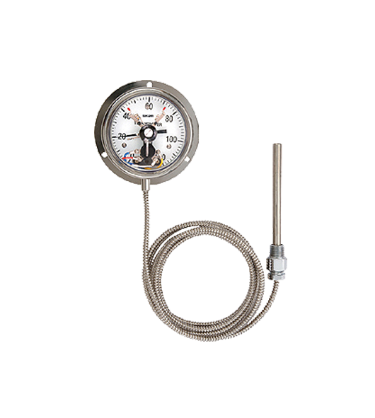 Electric Contact Thermometers for Bottom Mounted Capillaries Connection CW-4-2