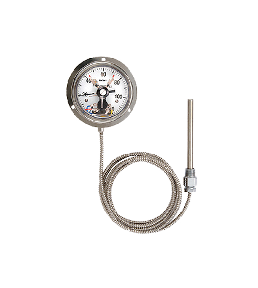 Electric Contact Thermometers for Bottom Mounted Capillaries Connection CT-4-2