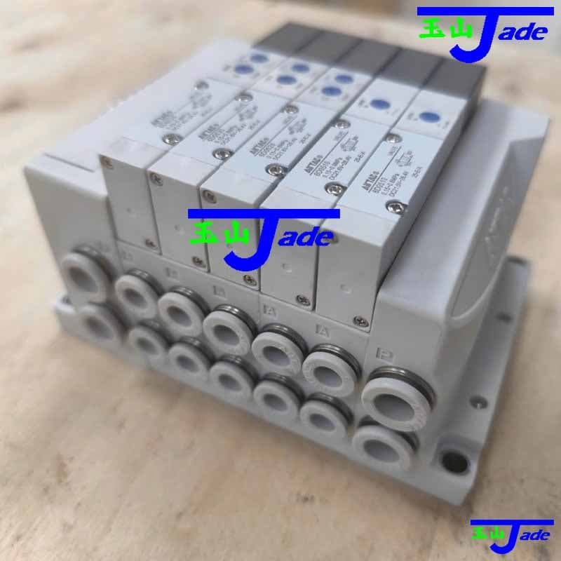 Cụm van điện từ tích hợp AirTAC 6D / 6DW Series, manifold van khí nén ngõ vào độc lập