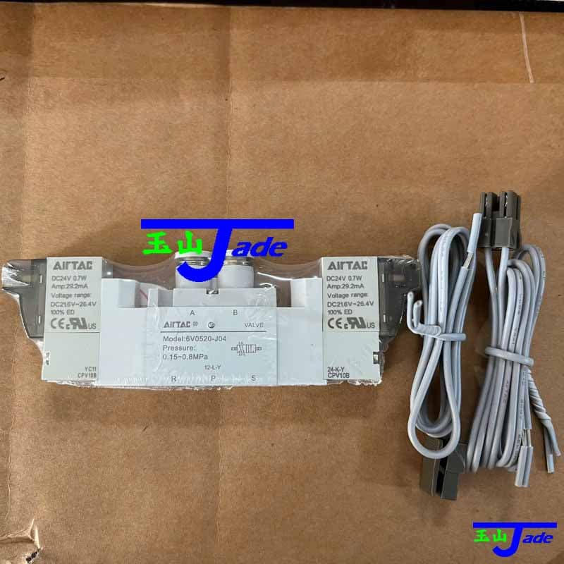 Van Điện Từ Khí Nén Airtac 6V Series, Van 5/2 – 5/3 Điều Khiển Pilot, Thân Nhôm, Điện Áp AC/DC